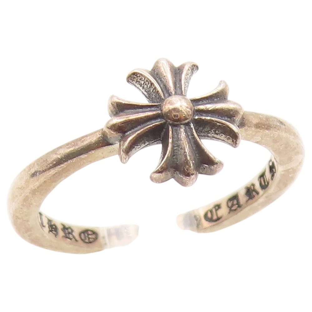 925 Sterling Silver Vintage Ring CHROME HAERTS Bubblegum Cross Sz 6 RG36829