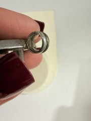 Vintage 925 Sterling Silver Huayruro Seed Pendant Good Luck Amulet