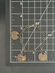 Vintage Canadian Penny Coin Bracelet Handmade from 1968/1969 Pennies