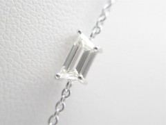 $60,000 NEW 16.78ct GIA Colombian Emerald VS H Diamond 18k White Gold Necklace