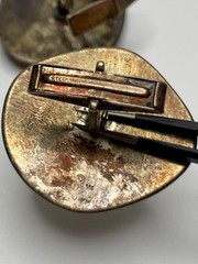 Vintage Sterling Silver Horse Head Cufflinks Repousse Equestrian Western Boho