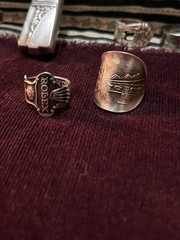 Spoon Ring Lot Of 22 Pieces- Silver Plate& Stainless Steel- Antique & Vintage