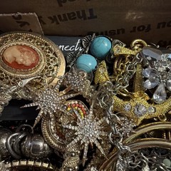 Vintage to Now Jewelry Lot, All Wearable Untested. No Broken. Box B4