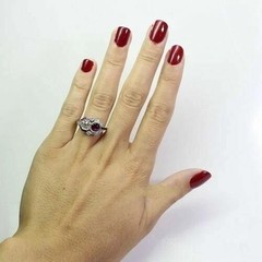 3Ct Vintage Art Deco Style Lab Created Diamond Engagement 14K White Gold FN Ring