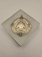 Bell Trading Post Nickel Silver Navajo Style Thunderbird Pendant In Gift Bix