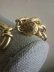 Vintage J. Crew Gold Tone Double Chain Link Statement Bracelet – Size 6.25 In