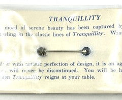 Vintage STERLING SILVER 0.925 Spoon Pin Brooch Fine Arts TRANQUILITY NOS MINT