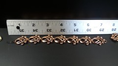 VINTAGE PARURE COPPER copyrightRENOIR SIGNED NECKLACE BRACELET AND EARRINGS SET
