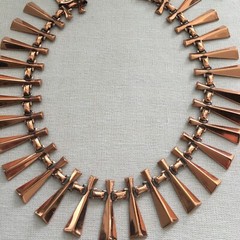 Vintage Renoir Copper Necklace Beautiful Condition