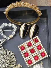 High End All Vintage Rhinestones Crystals Costume Jewelry Lot Signed