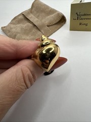 VTG VENDOME Gold Seashell Ring Adjustable 4.5-6.5 NWT Dead Stock ETERNUM Shell