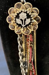 Juicy Couture Vintage Victorian Look Longer Layered Necklace W/details!!!!
