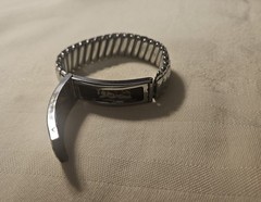 1940’s/1950’s Silver Tone ID and Photo Stretch Bracelet