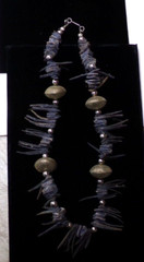 Artisan Handmade Bead Necklace 26″ Unique One-of-a-Kind Design CF83