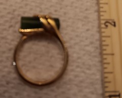Avon 3 Faux Jade Ring, Earring And Braclet Vintage