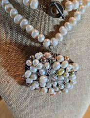 VTG Irregular Multicolored Auth Natural Pearl Necklace Approx 150 Pearls 15″