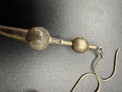 Vintage Bali Sterling Silver 925 Tribal Long Drop Dangle Filigree Earrings