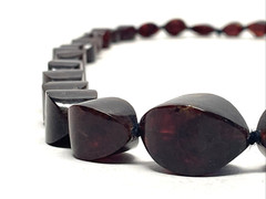 Vintage Natural Baltic Amber Necklace Rich Cognac Freeform Beads 30″ 75.73g