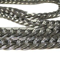 Silvertone Chain Necklace 30 In Unisex Strand Fashion Jewelry Vintage 1960 1970