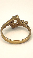 18K Gold Old European Cut Diamond Ring 0.64 CT Natural OEC VS1-VS2 Vintage Style
