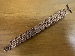 Jasper Signed JZ Tennis Bracelet And Ring Set Matching Rose Gold Tone Plated