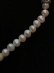 Judith Jack Sterling Silver Marcasite, Pearl and 14KT Gold necklace RARE 3