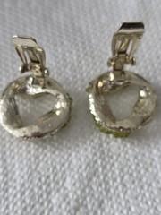 Dodds Vtg Ribbon Earrings & Brooch Pin