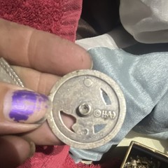 HAJ Signed Western Round concho, Texas w/ star