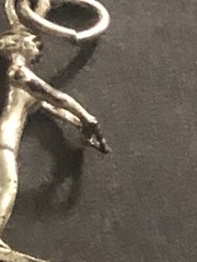 VTG Beau 925 Sterling Silver Water Ski Woman Necklace Pendant/Bracelet Charm