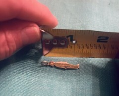 Fine Enamel 10k Gold Charm Bahamas Nassau Traffic Policeman Vintage 1970 Retro !