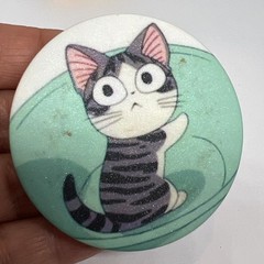CAT PINBACK BUTTON 2.3”