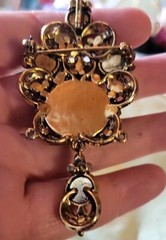 JULIANA DeLizza and Elster MOROCCAN MATRIX Vintage Dangle Pin Brooch Pendant