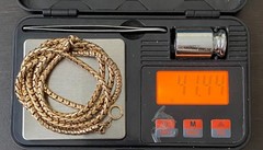 1/20 12K Gold Filled Double-Strand Snake? Chain Choker Approx 15.5″L & 41g