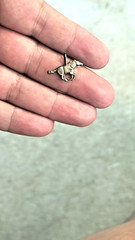 Vintage Sterling Silver Horse Charm, Pendant, 20 x 15mm, 1970s or 1980s, Pendant