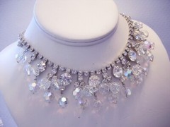 JULIANA Verified DANGLING Crystals & RHINESTONES Necklace PERFECT For The BRIDE