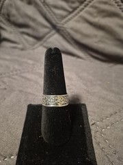 Antique Navajo Ring 836 Silver Open Back Band