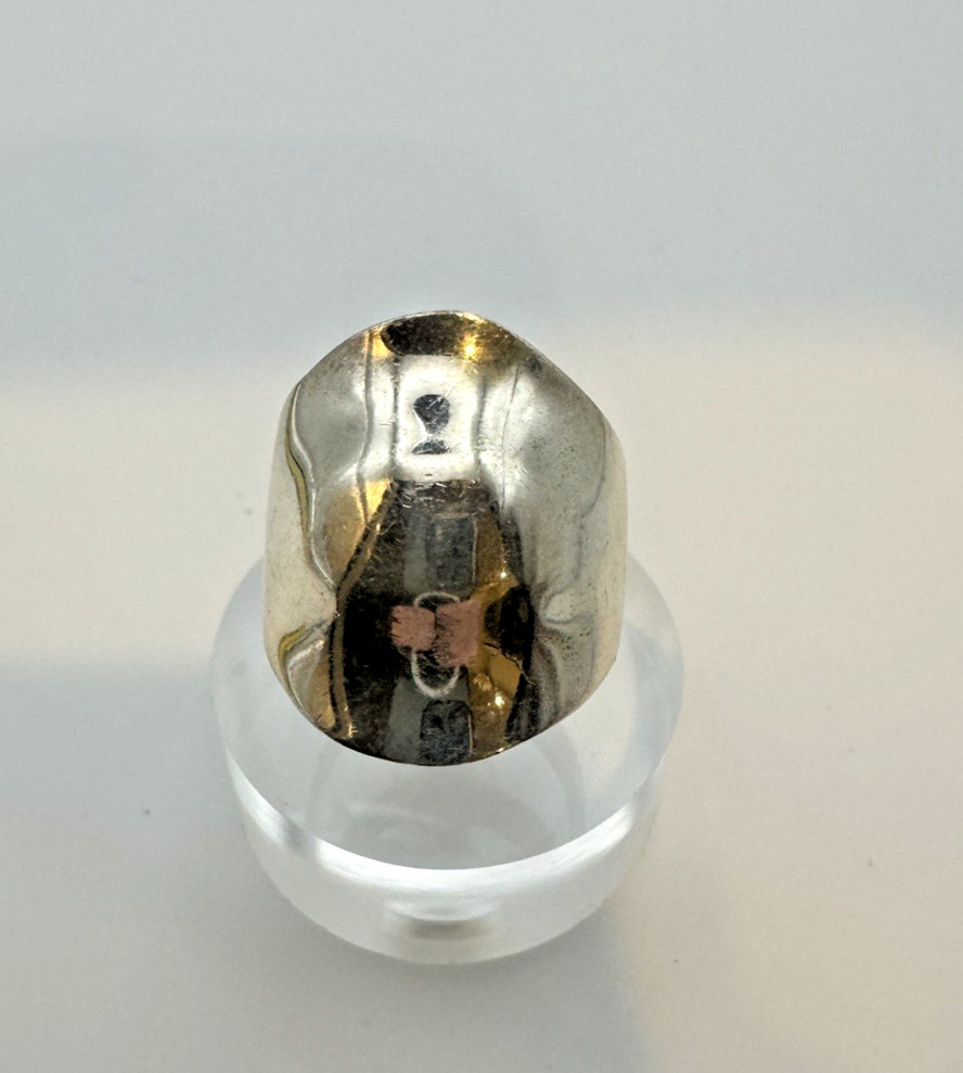 VTG Sterling Silver .925 Made in Mexico KNUCKLE DOME – ring size 9.75, 17.3 GRAM