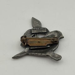 Vintage Birds and Blooms 2002 Limited Edition Songbird Pin Pewter Grandmacore