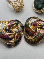 Mixed Lot Of Vintage Fashion Jewelry Estate Sale