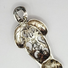 Cat Kitty Kitten Open Filigree Sterling Silver 925 Jezlaine Vintage Brooch Pin