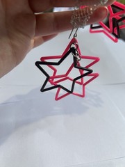 $10 TOTAL Build-a-Bundle #002 Y2K Pink Black Star Earrings Scene Emo Punk