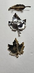 Vintage Autumn Fall Leaf 3 Pin Lot
