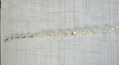 Vintage AB Aurora Borealis Crystal Bicone Bead Choker Necklace Jewelry