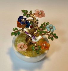 AUTHENTIC SWOBODA GEM TREE ~ MULTI-STONE, BIRD ON TREE ~ STUNNING!