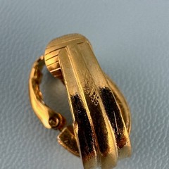 Vintage Designer Clip On Earrings Lot Gold Tone Huggie Climber All Signed