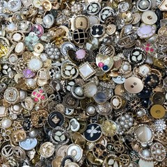 50pcs Vintage Style Metal Buttons Mixed 1-2cm Iron Sewing Craft Wholesale