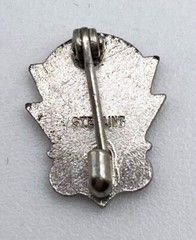 Vintage Sterling Silver 1939 School Pin 1cm Art Nouveau 39