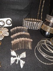 Vintage 2 Modern Costume Jewlery Rhinestone Lot Necklaces Bracelets Pins & More!