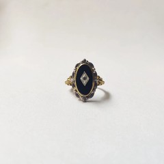 Art Deco Style 925 Silver Victorian handmade Black onyx Anniversary Wedding Ring