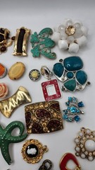 Craft Jewelry Pieces Junk Drawer Lot 50 Different Pieces